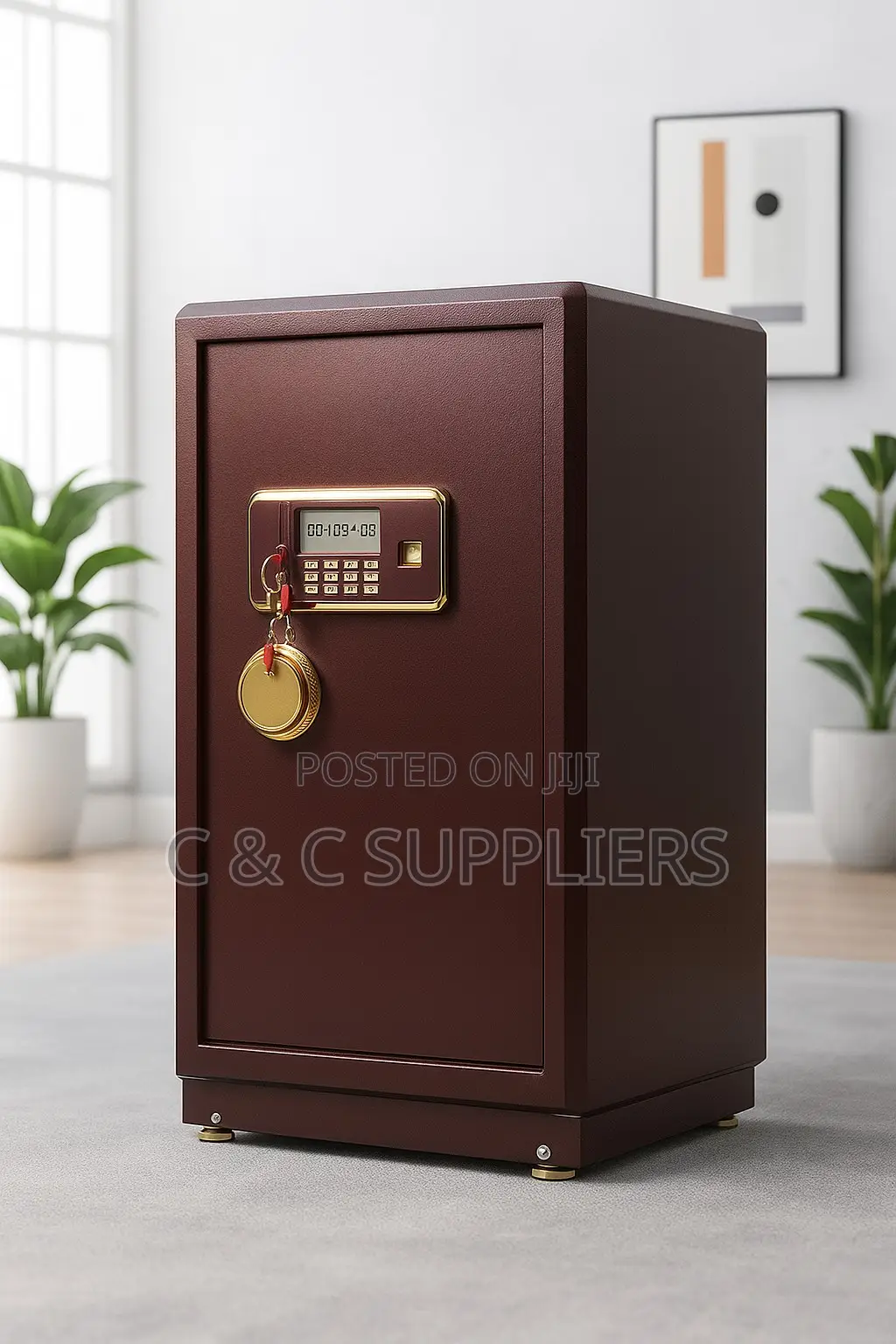 Brown Digital Fireproof Safe-40Kgs.