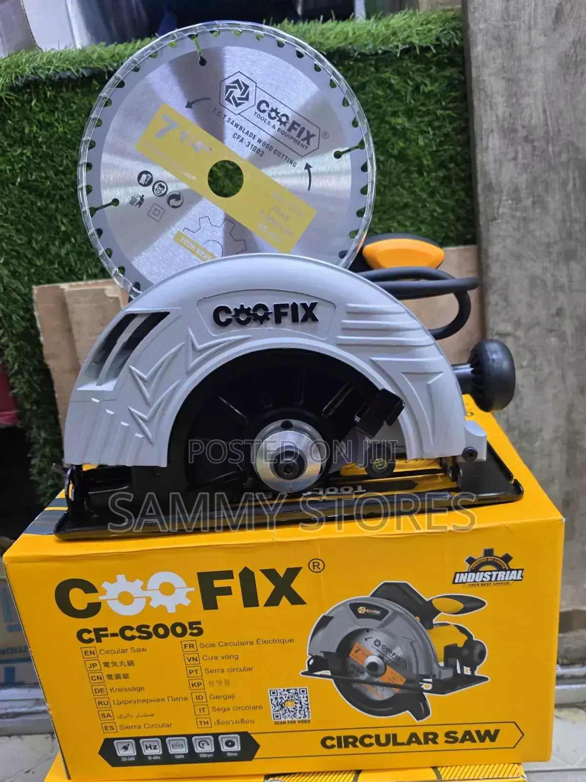 COOFIX Professional Circular Saw With 60T Cutting Blade
