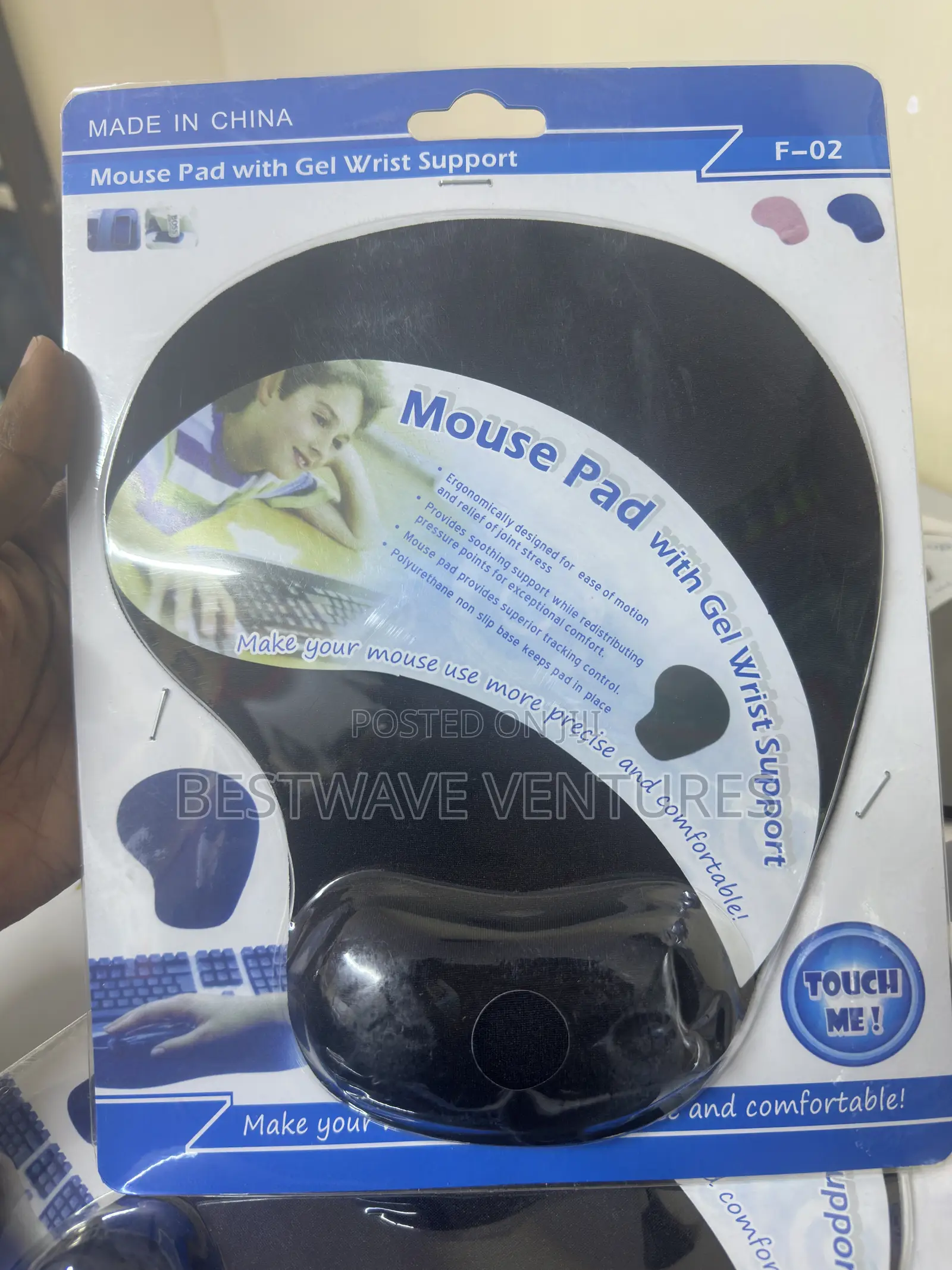 Mouse Pad With Gel Wrist