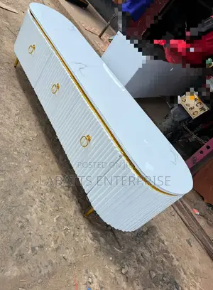 6ft Executive TV Stand With Marble Sheet Top