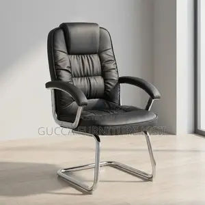 Office Chair; Leather Executive Visitor's Office Seat