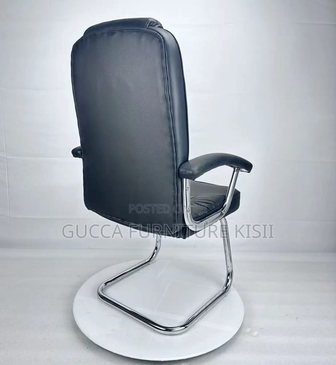 Office Chair; Leather Executive Visitor's Office Seat