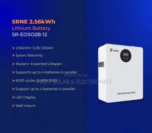 SRNE 2.56kwh - 24v Lithium Ion Battery BMS Compatible 6000 Cycle