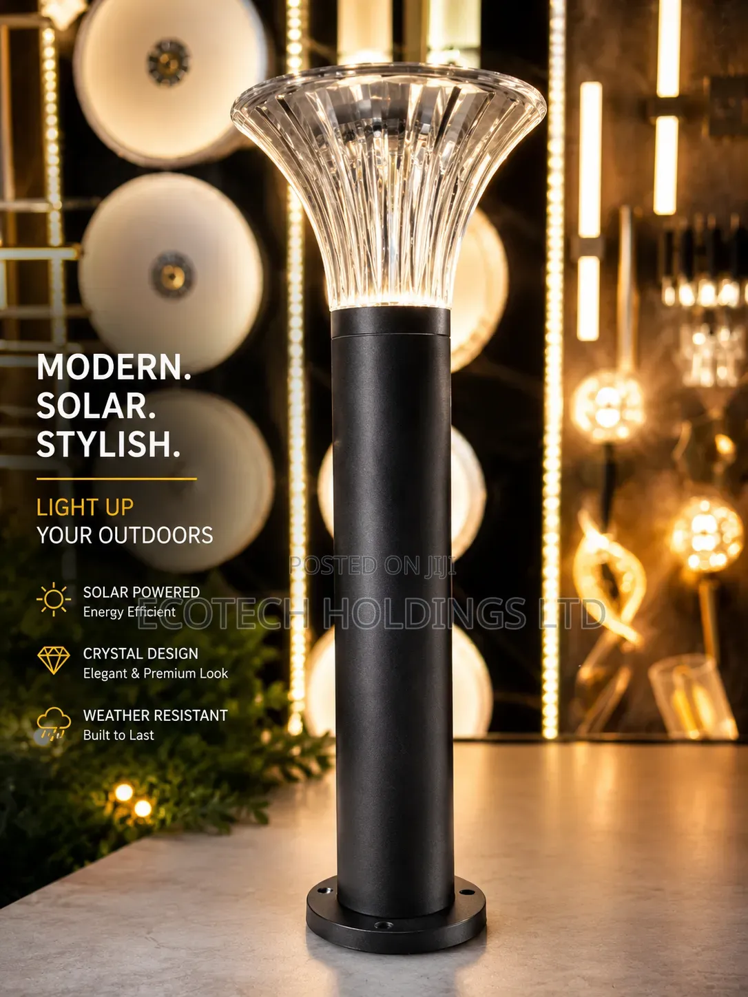 Modern Crystal Garden Light