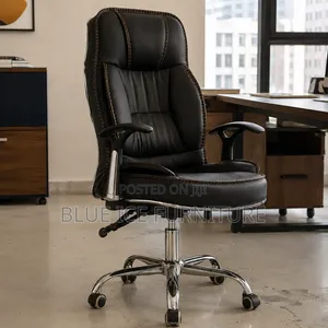 Black Executive Leather Office Chair