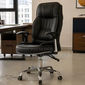 Black Executive Leather Office Chair