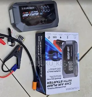 EUROMAX 12V Multifunctional Car Air Pump With Jump Starter 3000A Peak