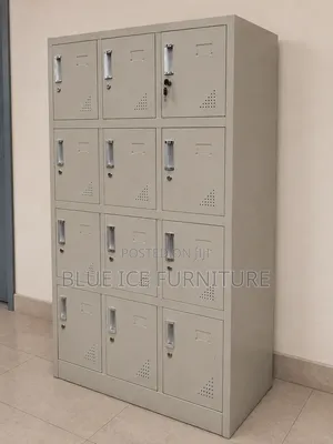 12-Door Metal Storage Cabinet for Office, School & Staff