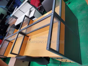 4-Way Cross-Shape Workstation Desk Set