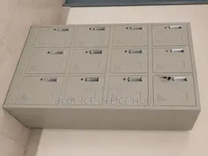 12-Door Metal Storage Cabinet for Office, School & Staff