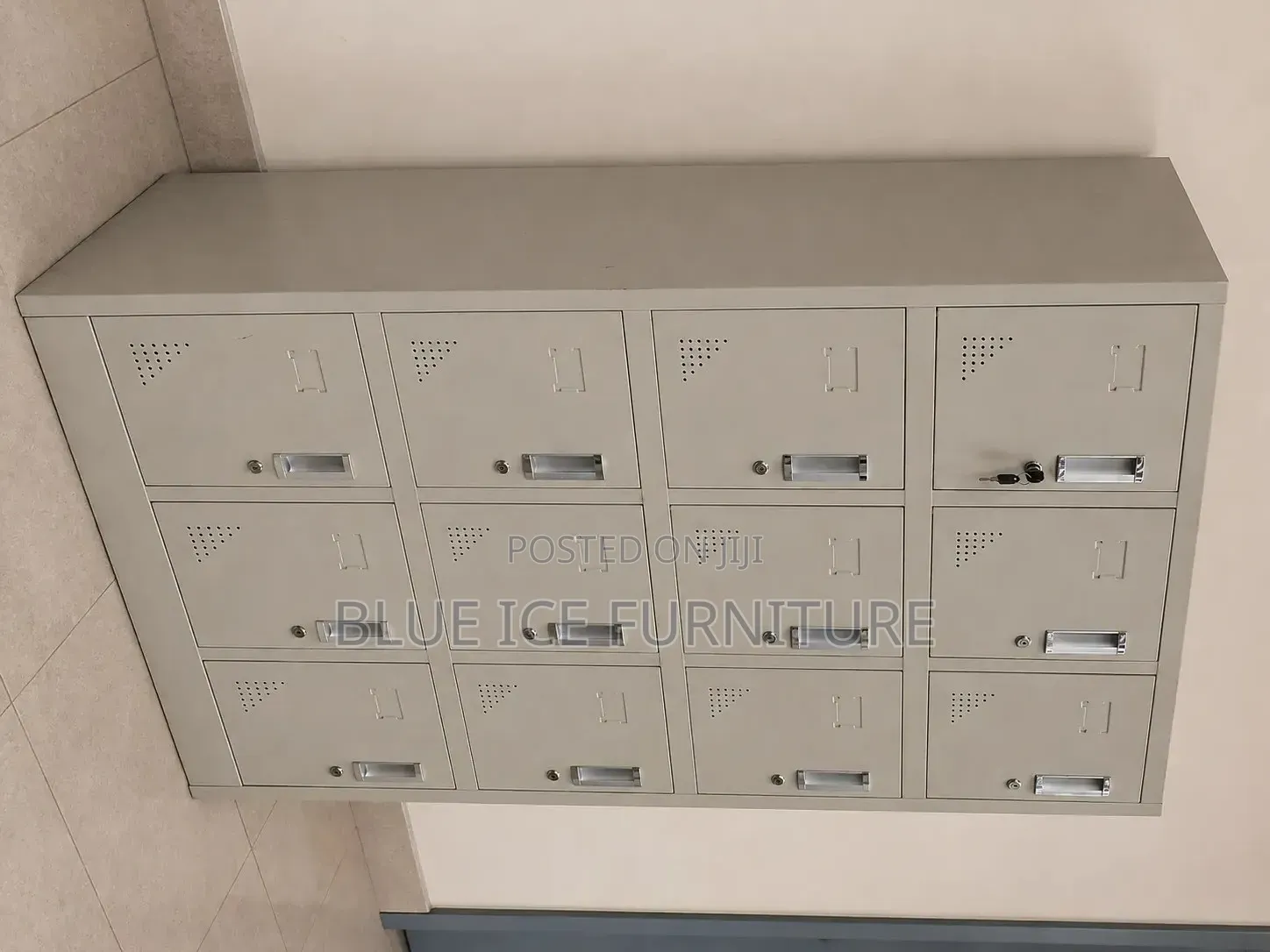 12-Door Metal Storage Cabinet for Office, School & Staff