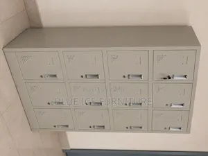 12-Door Metal Storage Cabinet for Office, School & Staff