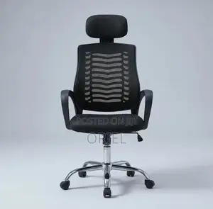 Office Chair : Swivel Mesh Chair With Headrest