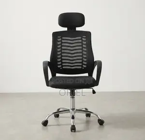 Office Chair : Swivel Mesh Chair With Headrest