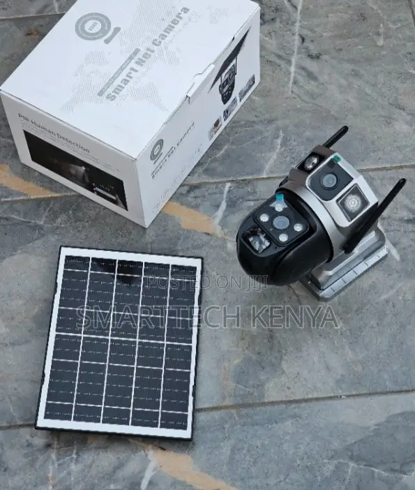 4g Solar Outdoor CCTV Network PTZ Dual Lens 4g Solar Camera