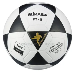 Black and White Mikasa Footballs Size 5