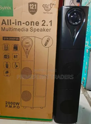 Syinix Speaker SYN2890FSB All-in-One Bluetooth Multimedia Sound System