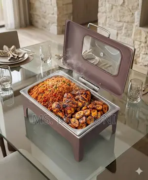 Smooth Hydraulic Soft-Close Lid, 9L Chaffing Dish