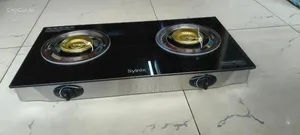 Syinix Table Top Double Burner Gas Stove –  Tempered Glass