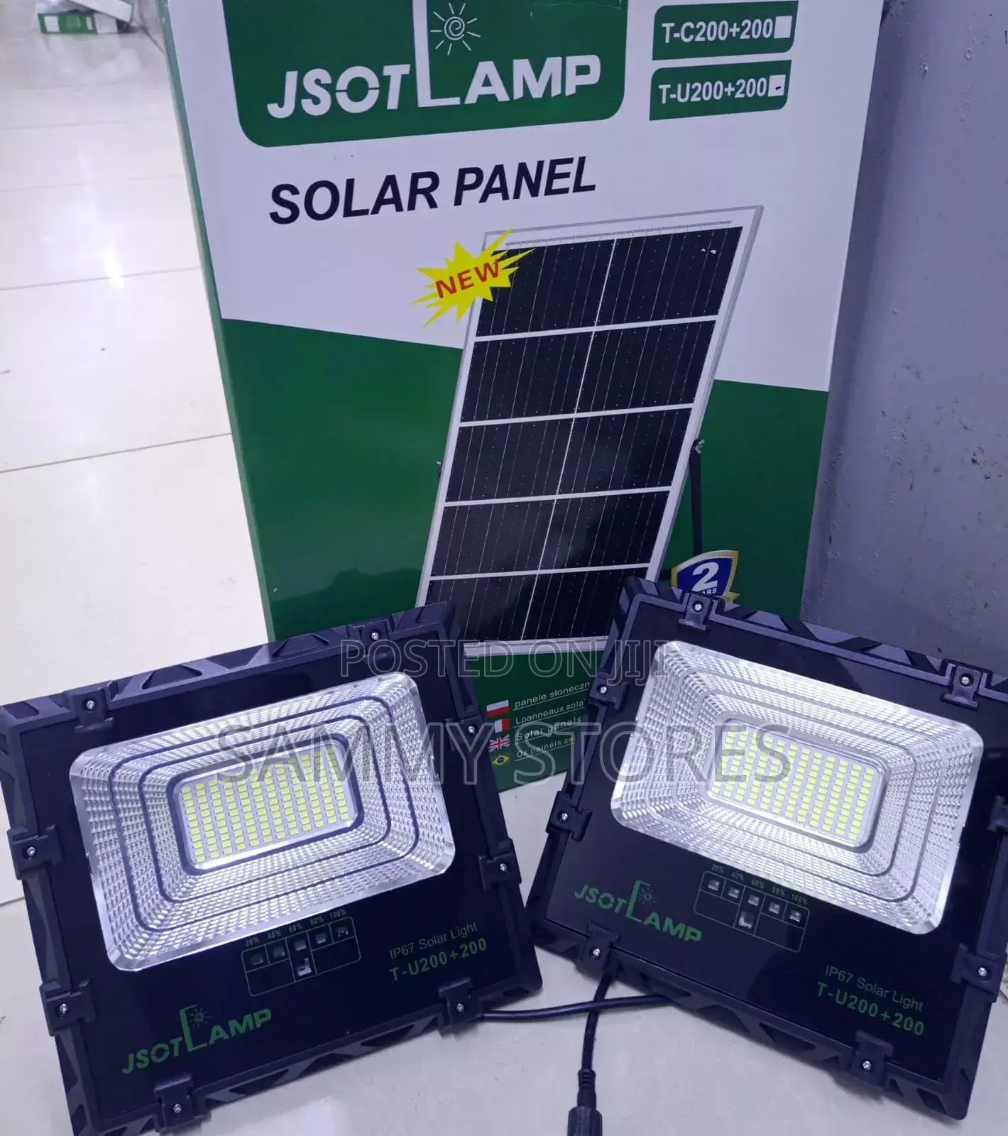 JSOT 600W Solar Security Lamp