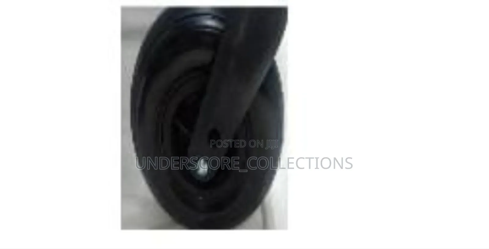 Black Front Caster Wheel Assembly With a Fork for a Wheelchair