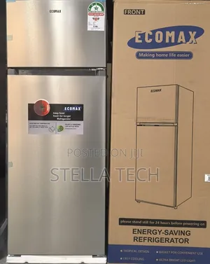 Ecomax 230 Litres Dark Silver Double Door Refrigerator