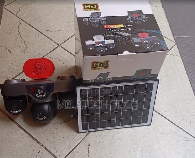 Smart 4G Triple Lens Solar CCTV Camera Outdoor
