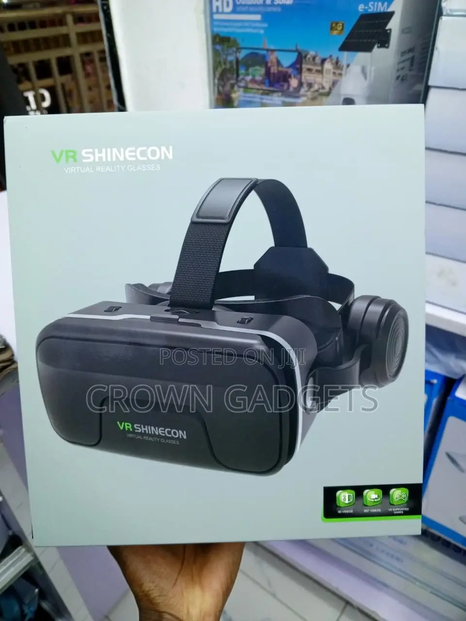 Shinecon Smartphone VR Glasses With Remote Control for Gaming