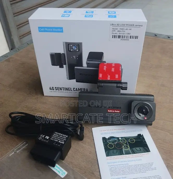 4G Dual Camera Dash Cam – Front & Rear Recording With GPS