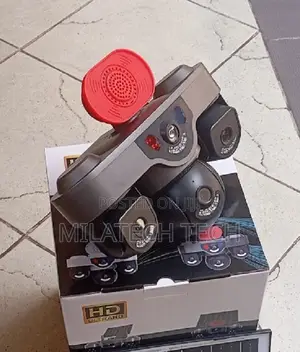 Solar Powered 4G CCTV Camera Triple Lens With Siren