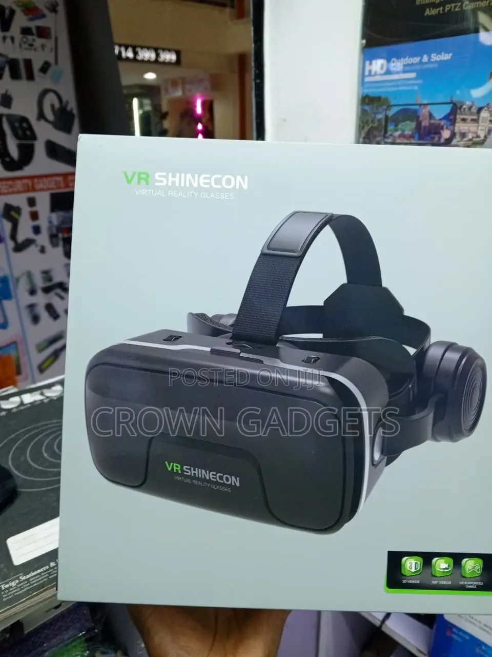 Shinecon VR Headset for iPhone Android With Adjustable Focus Lenses