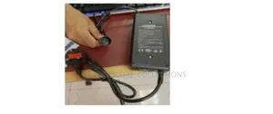 Wheelchair Battery Charging Adaptor With Connected Power Cables
