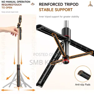 F16 Mobile Phone 67 Inches Long Selfie Stick Tripod With 1/4