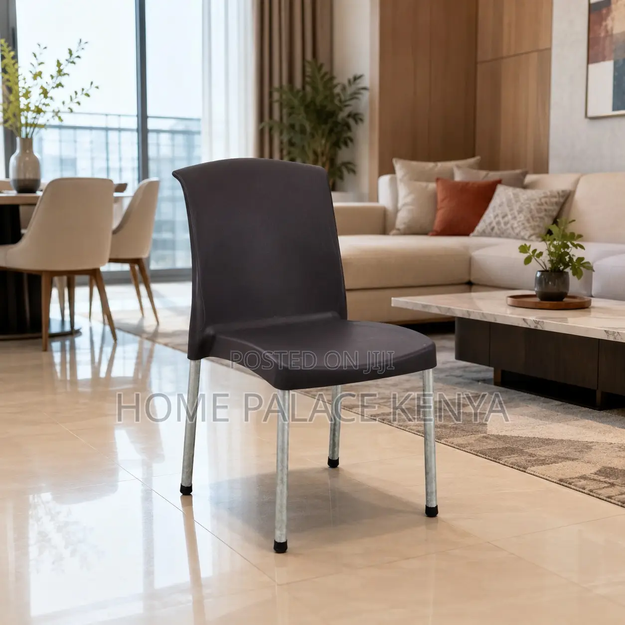 Dining Chair; Strong Stackable Plastic Dining Chair for Home