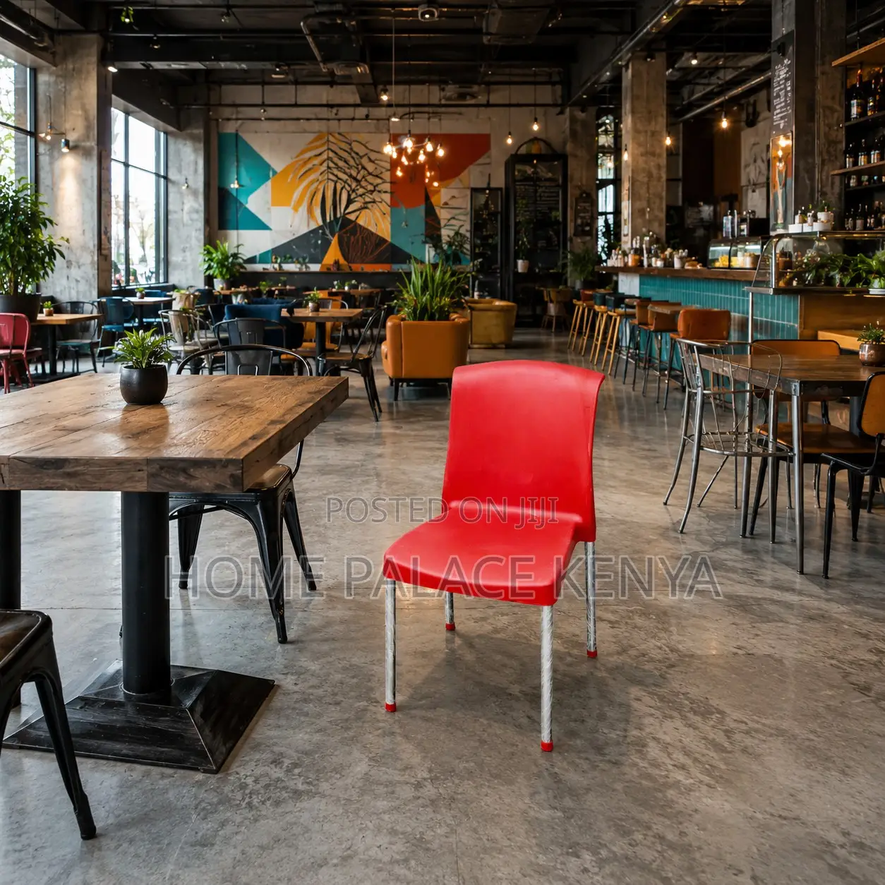 Dining Chair; Strong Stackable Plastic Dining Chair for Home