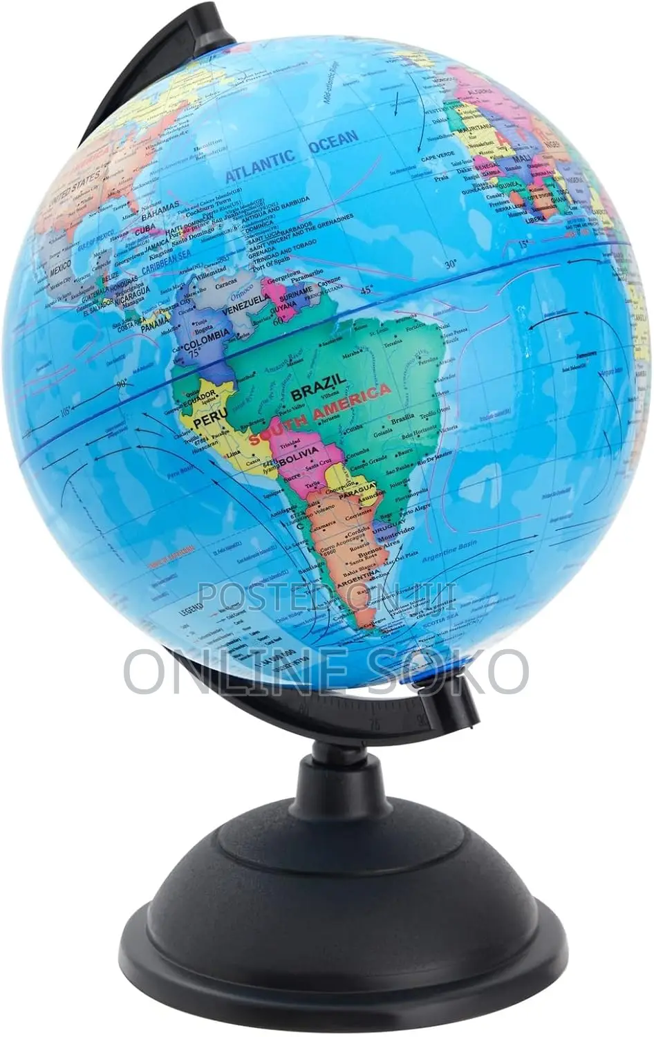World Globe for Kids – Rotating Educational Geography Globe With Stand