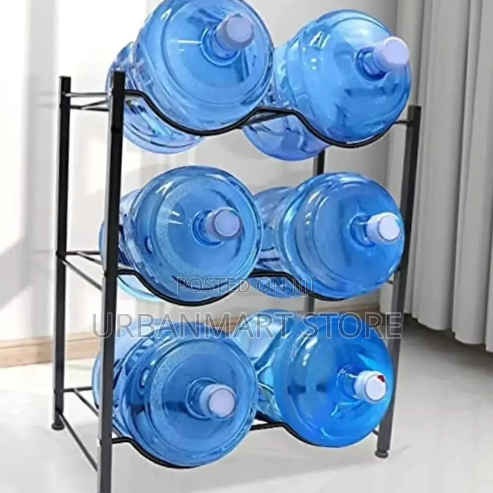 6 Bottle Holder Rack – Heavy Duty Carbon Steel