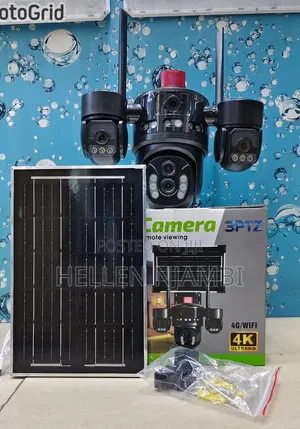 4 Lens V380 Pro 4G AI Solar Camera