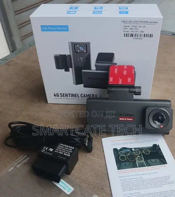 4G Dual Lens Dash Cam – Front & Rear HD Camera With GPS