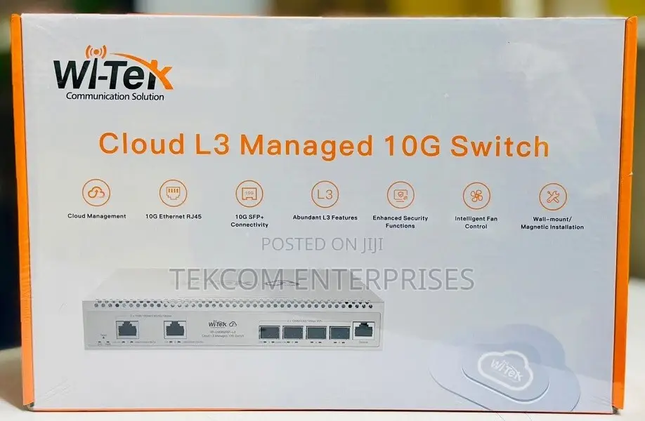 Wi-Cms6006f-L3 Is a 6-Port Enterprise Layer 3 Cloud-Managed Switch