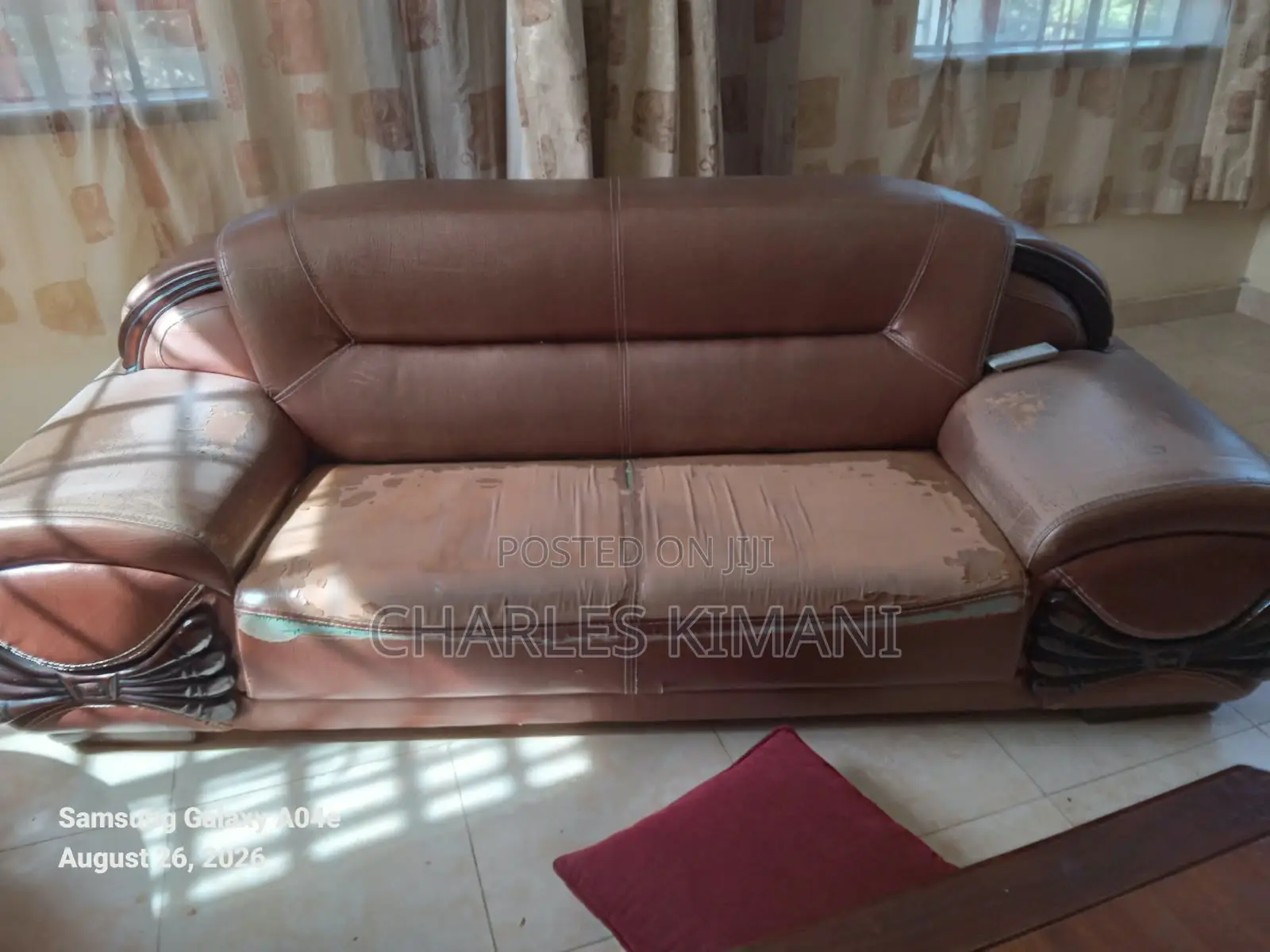 7 Seven Seater Imported Leather Sofa