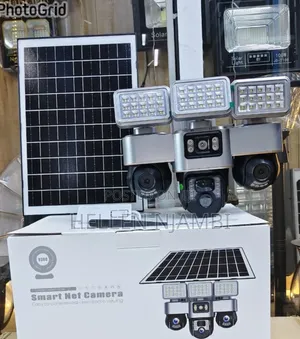*4G Triple Lens Solar PTZ Camera With Light