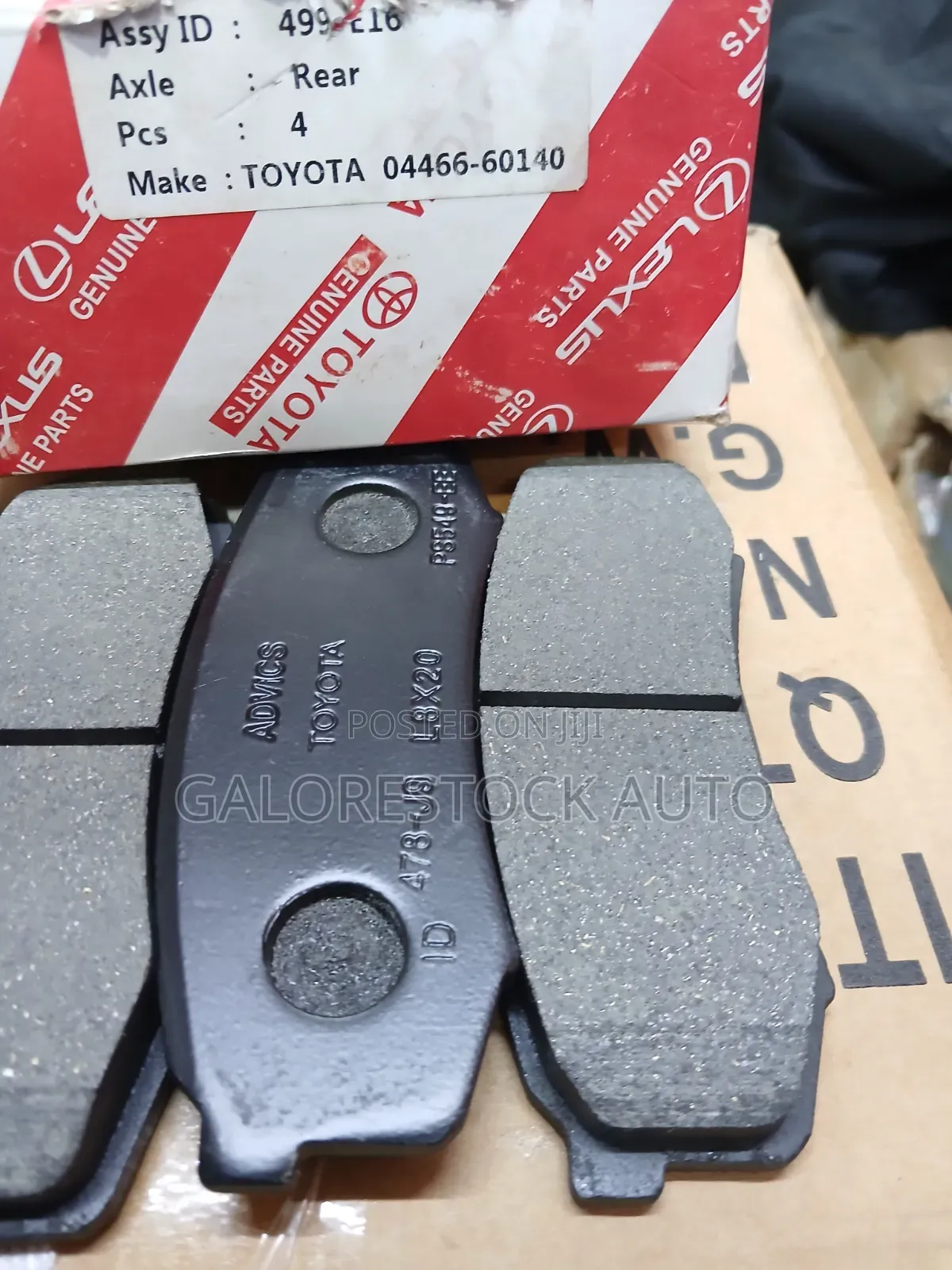 Genuine Toyota/Lexus Rear Brake Pads Set (Part # 04466-60140)