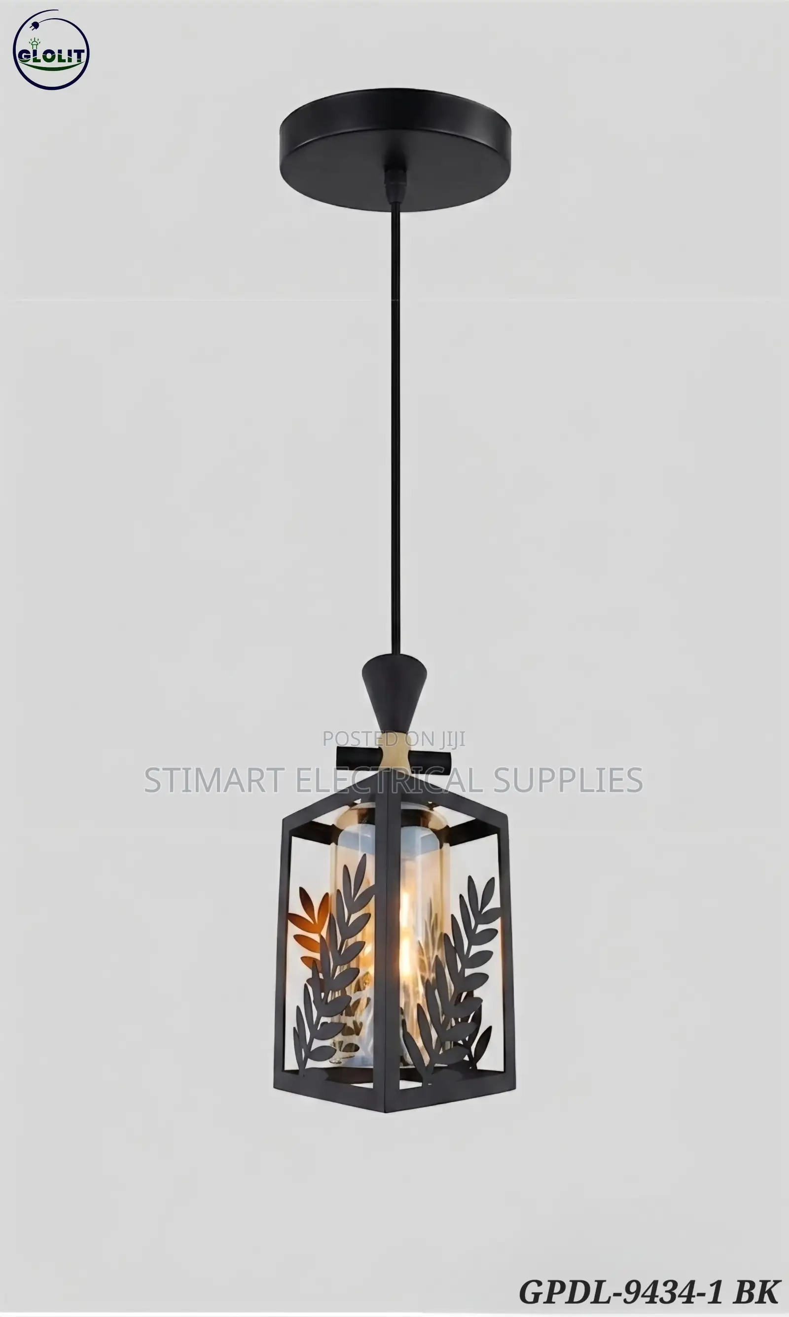 Black Metal Pendant Light