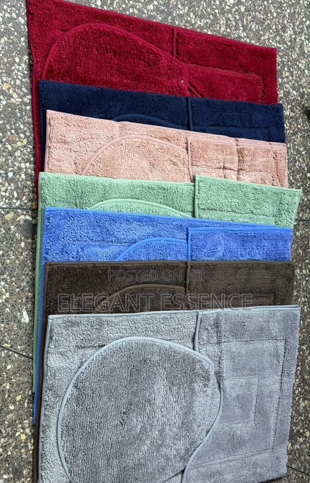 3 in 1 Piece Microfiber Toilet Mat Set