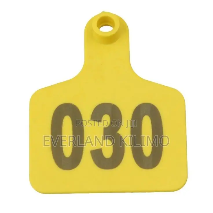 High-Visibility Cattle Ear Tags - Medium Numbered