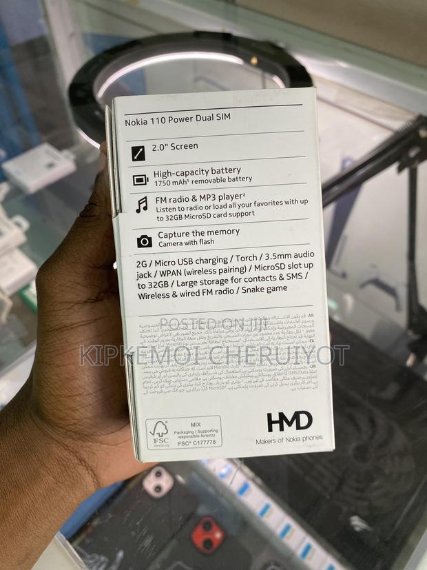New Nokia 110 Black - thumbnail 2