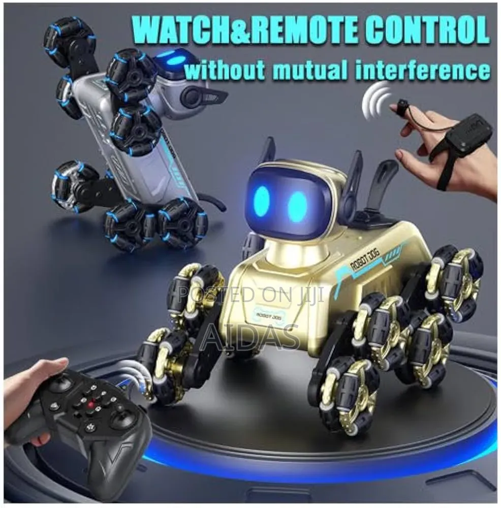 Robot Dog 8-Wheel RC Stunt Car | Gesture Control