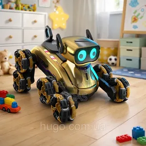 Robot Dog 8-Wheel RC Stunt Car | Gesture Control