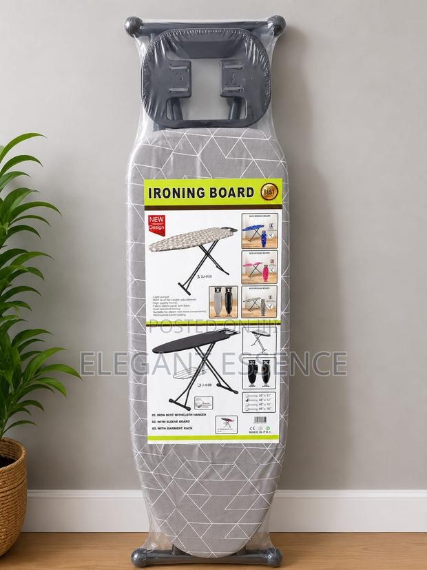Metallic Ironing Board 110cm X 33cm X 74cm